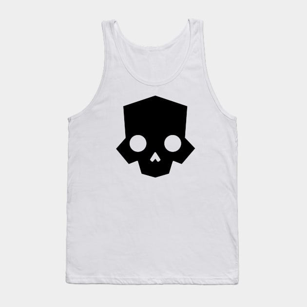 Skull logo (black) Tank Top by JamesCMarshall